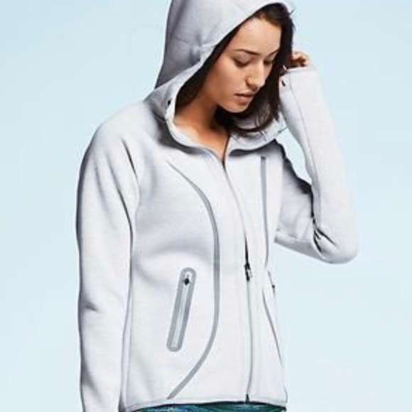 Athleta Jackets & Blazers - Athlete gray fuse hoodie